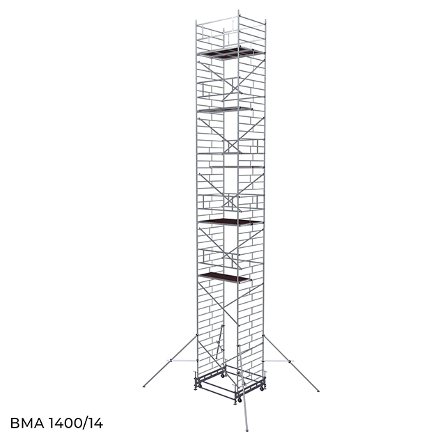 Вышка модульная алюминиевая ВМА 1400/14
