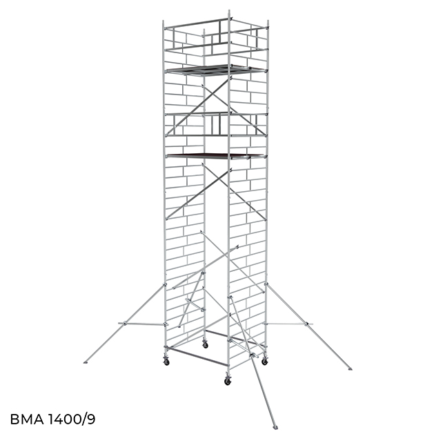 Вышка модульная алюминиевая ВМА 1400/9