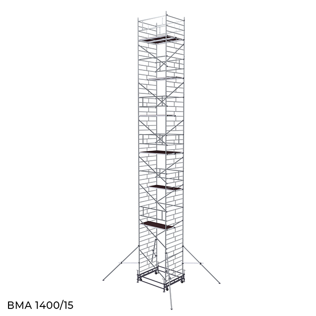 Вышка модульная алюминиевая ВМА 1400/15