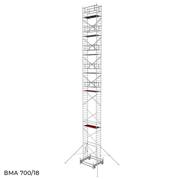 Вышка модульная алюминиевая ВМА 700/18