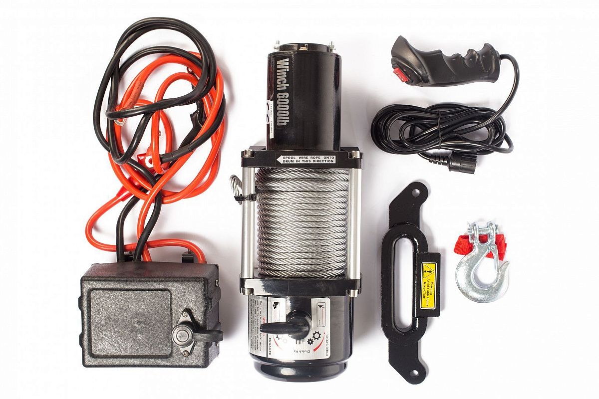 Лебедка (1361 кг/13,5 м) автомобильная TOR 12 V P3000-1A