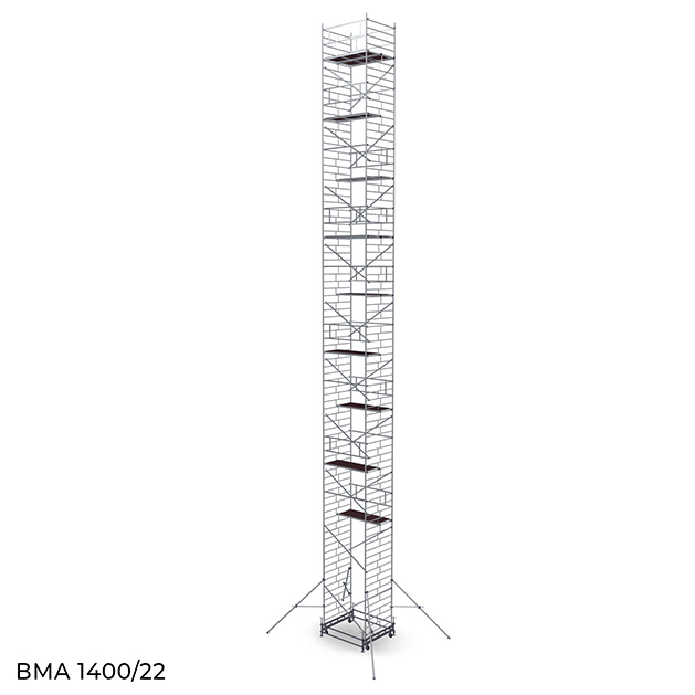 Вышка модульная алюминиевая ВМА 1400/22